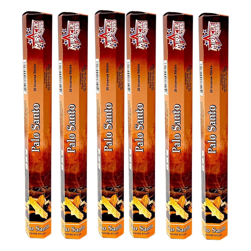 Miracle 365 Palo Santo Incense (6 tubes of 20 sticks) - view 2