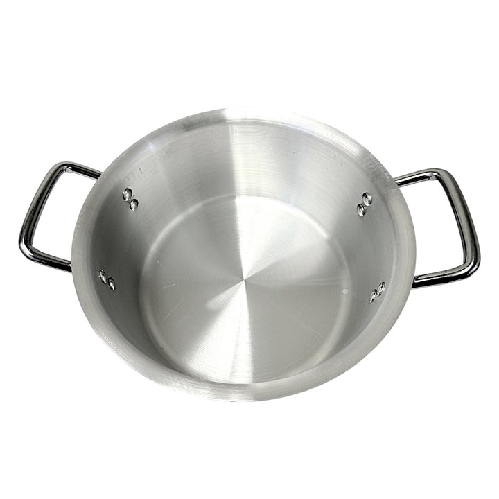 Aluminum Pot with Lid - 11.7Qt, 11L 3mm Thick W: 12 Inch H6 Inch - view 3