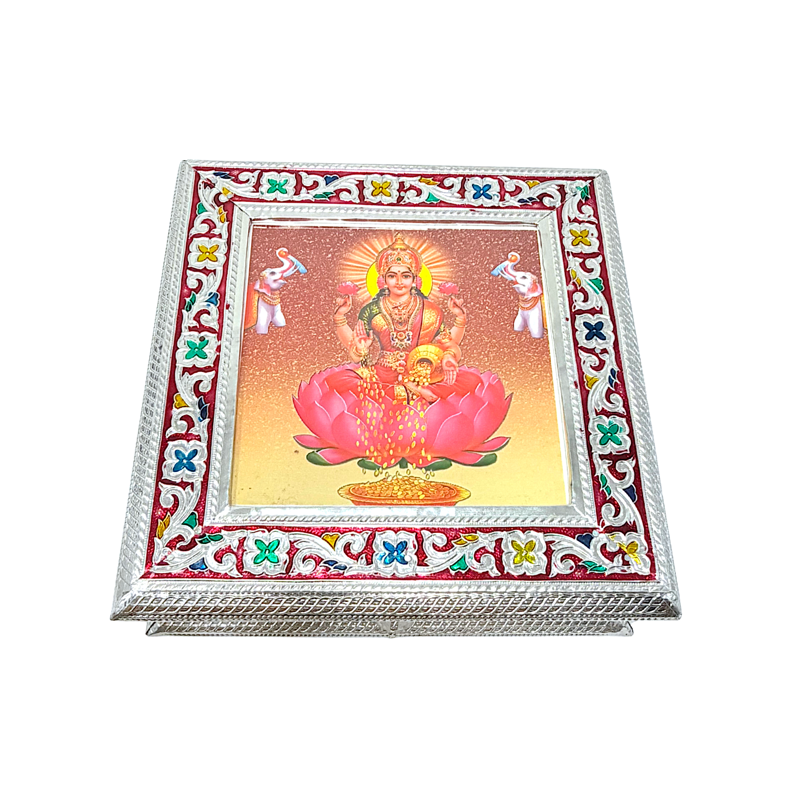 Box Meena Brass or Silver Finish 8 Inch*8 Inch - view 2