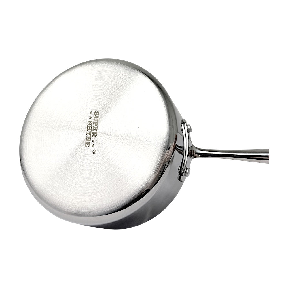 Stainless Steel Sauce Pan with Lid 3ply, 18/8 2.3 Qt