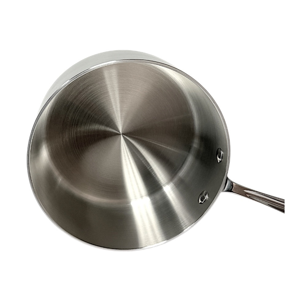 Stainless Steel Sauce Pan with Lid 3ply, 18/8 2.3 Qt