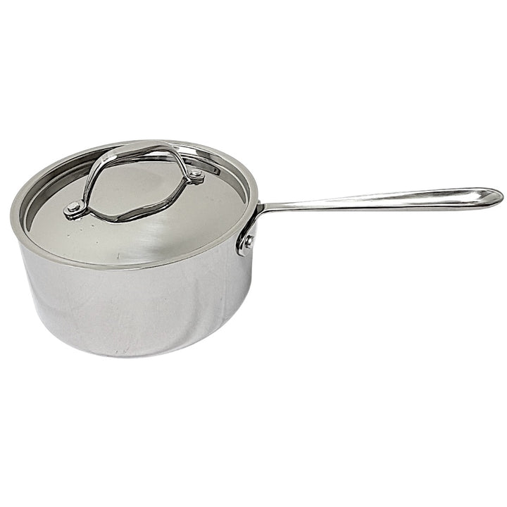Stainless Steel Sauce Pan with Lid 3ply, 18/8 2.3 Qt