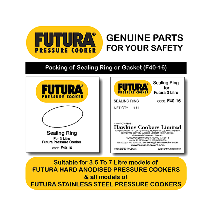 Hawkins Futura Gasket (Sealing ring) 3liter 