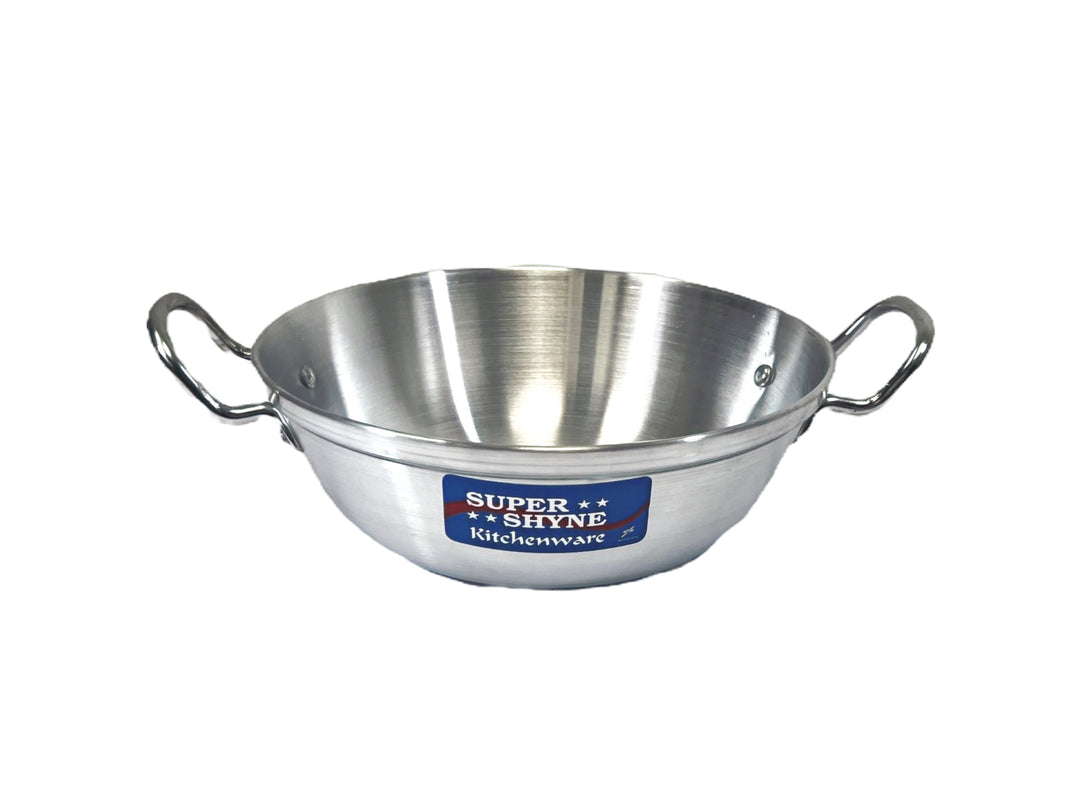 Aluminum Kadai (Wok) 14 Inch Across No Lid
