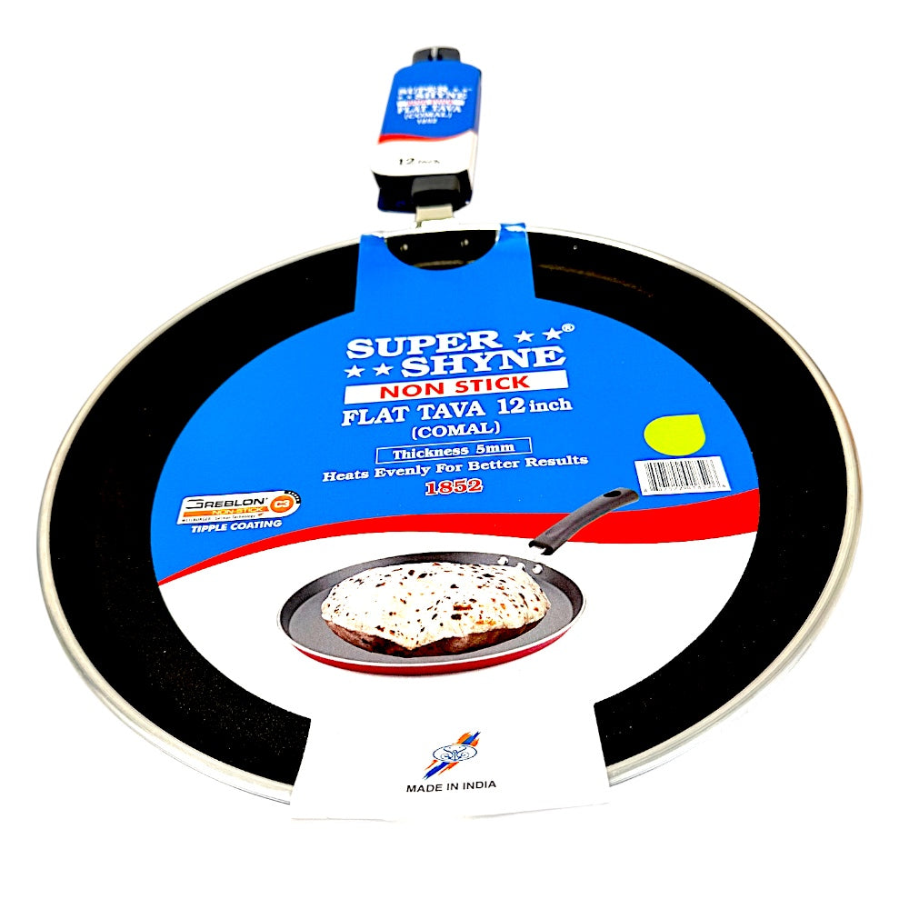 Flat Non-Stick Tawa Griddle (comal) 12 Inch