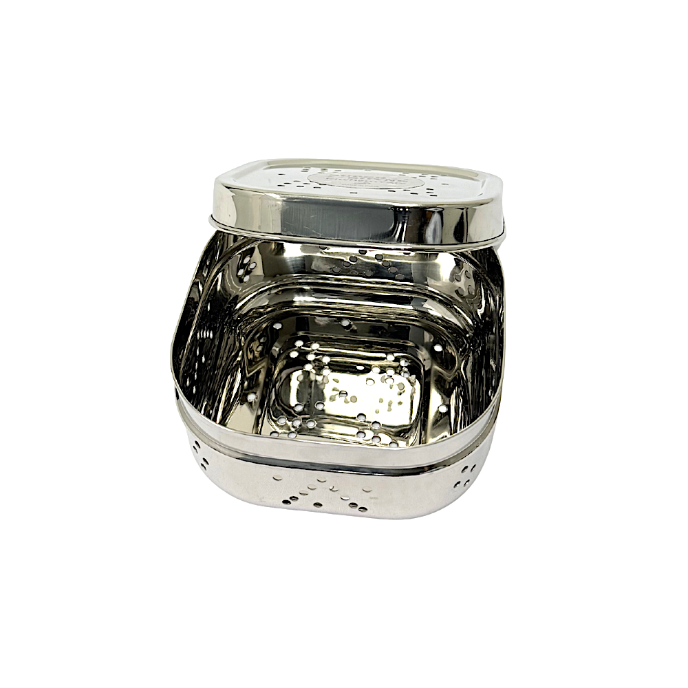 Super Shyne Stainless Steel Fresh Leaf Container Set 5.5&