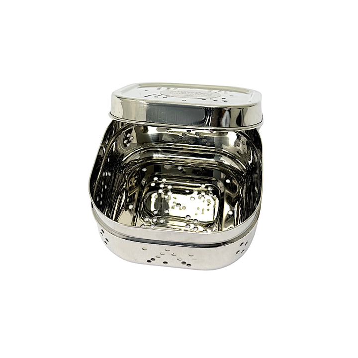 Super Shyne Stainless Steel Fresh Leaf Container Set 5.5&