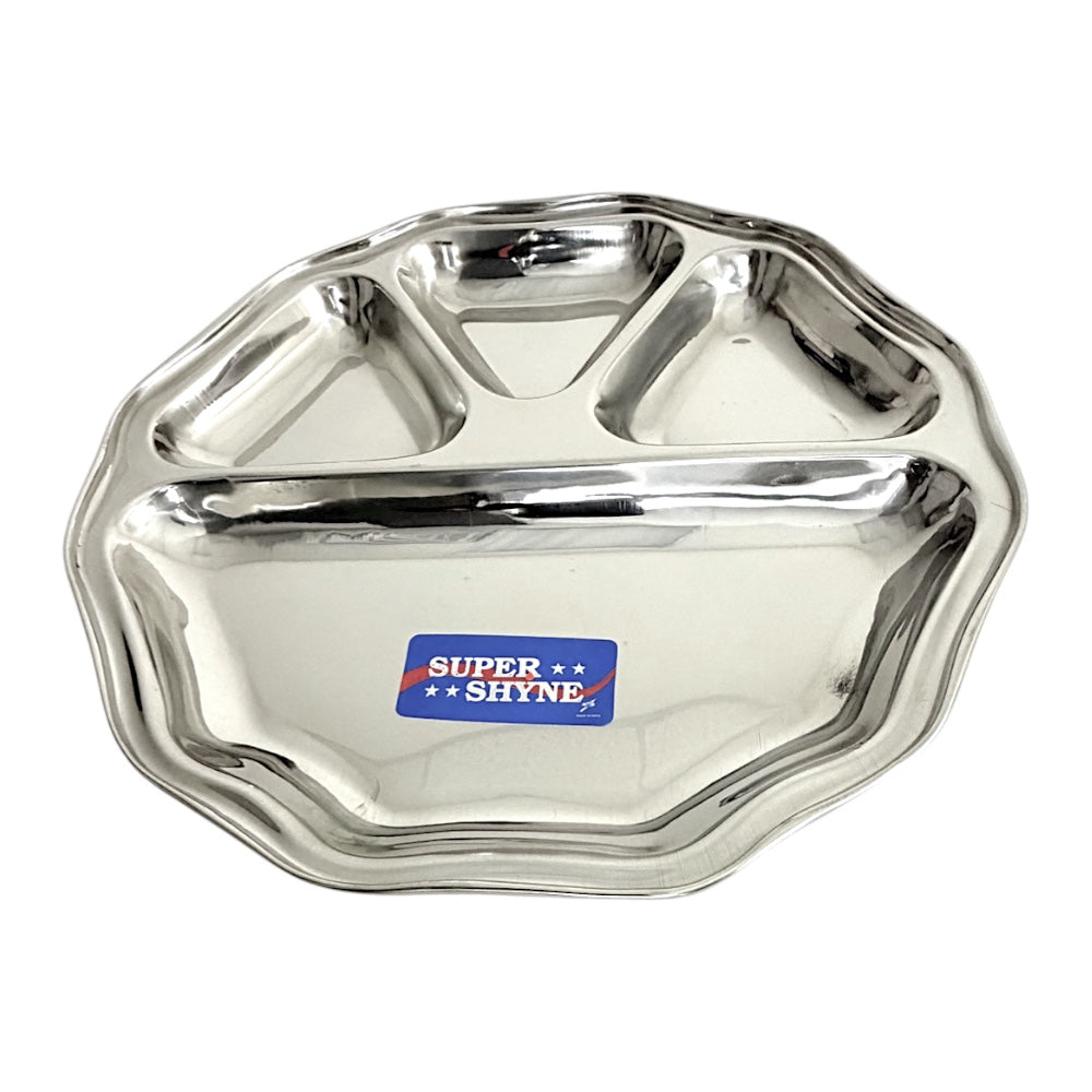 Lunch Tray 10 Sided 4 Sectional 11.5 Inch