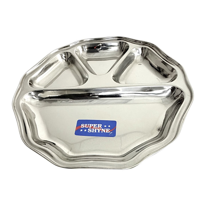 Lunch Tray 10 Sided 4 Sectional 11.5 Inch