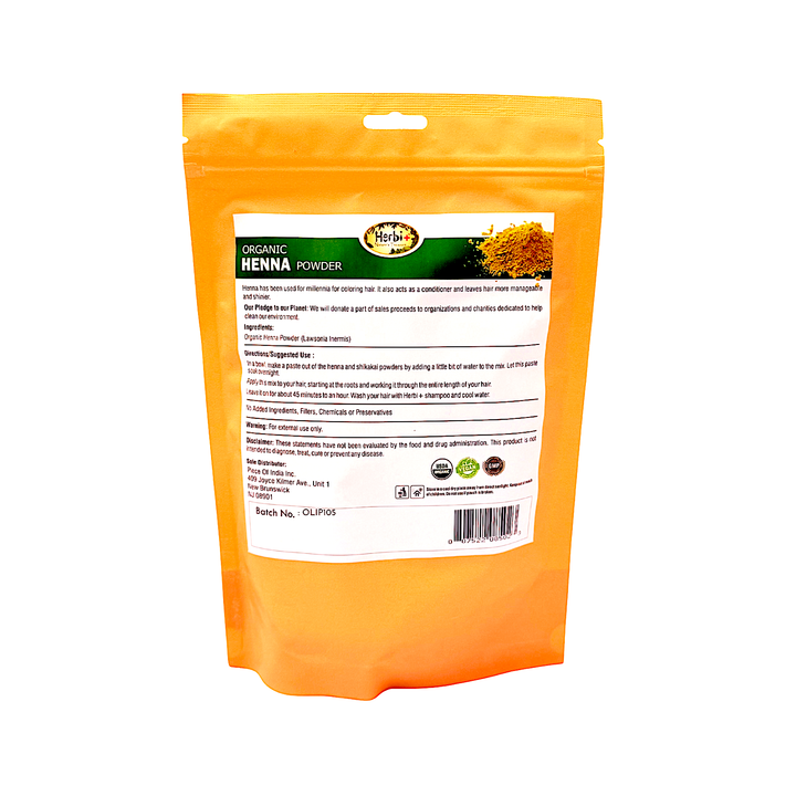 Organic Herbi Plus Henna Powder for Hair 200 g 7 oz - view 2
