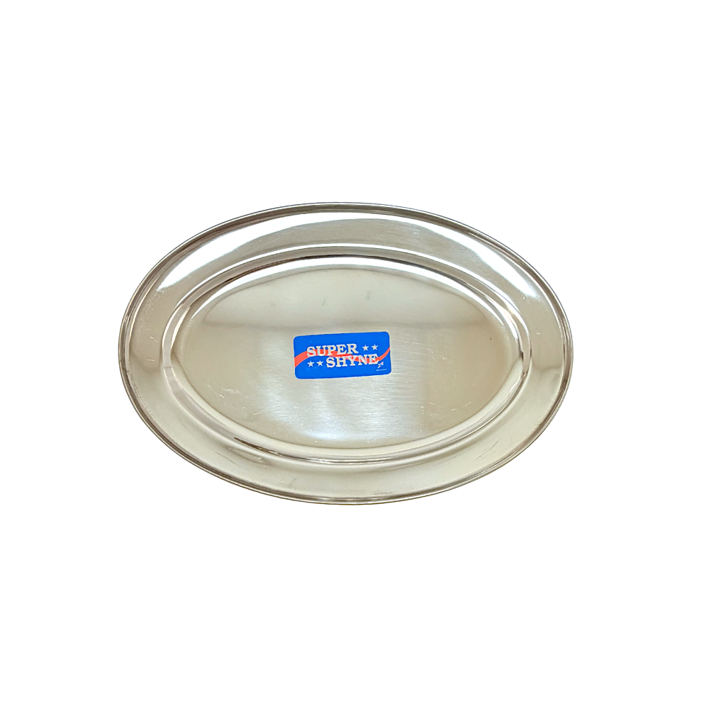 Rice Tray Steel Oval 9 Inch *14 Inch Heavy - view 2