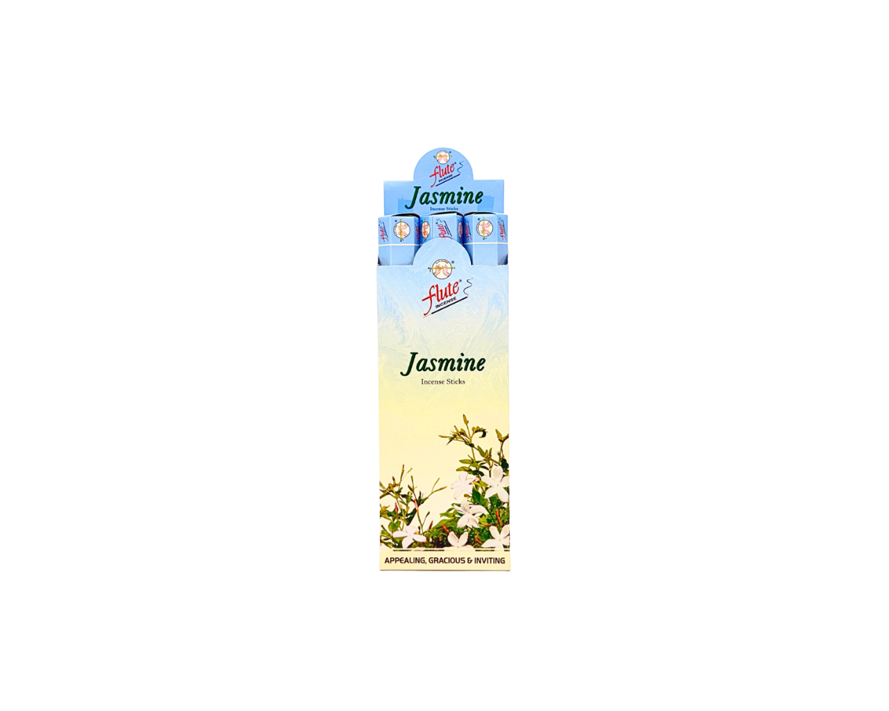Flute Brand Jasmine (6 tubes of 20 sticks each)