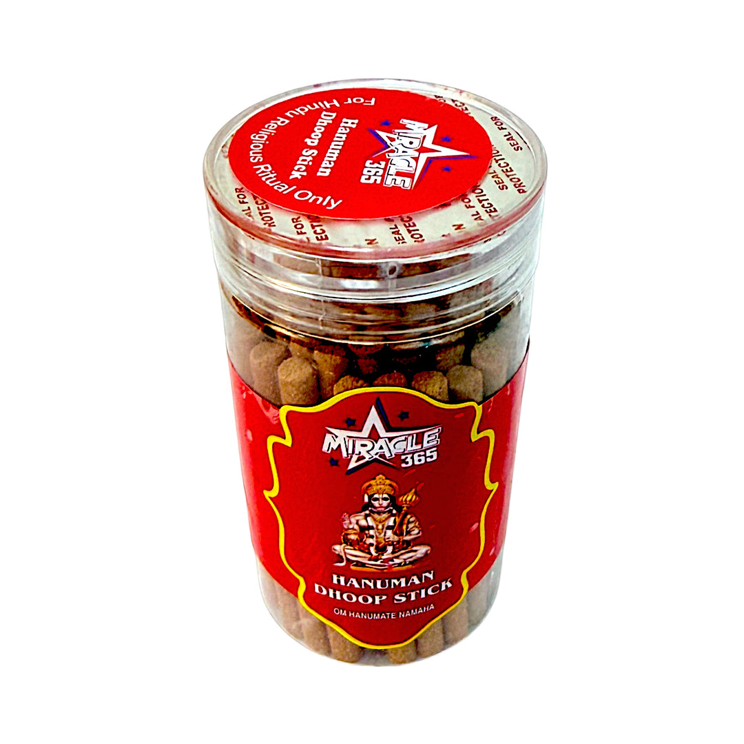 Miracle 365 Hanuman Dhoop Sticks – 100 g Jar with Stand, Dry Dhoop for Hanuman Puja