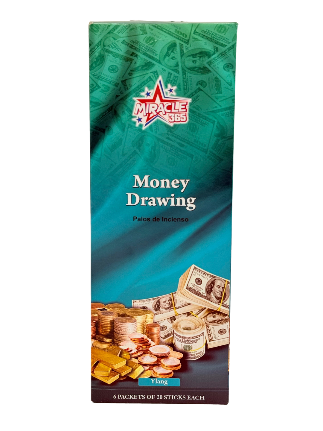 Money Drawing Incense (6 tubes of 20 sticks each) Fragrance: Ylang - view 2