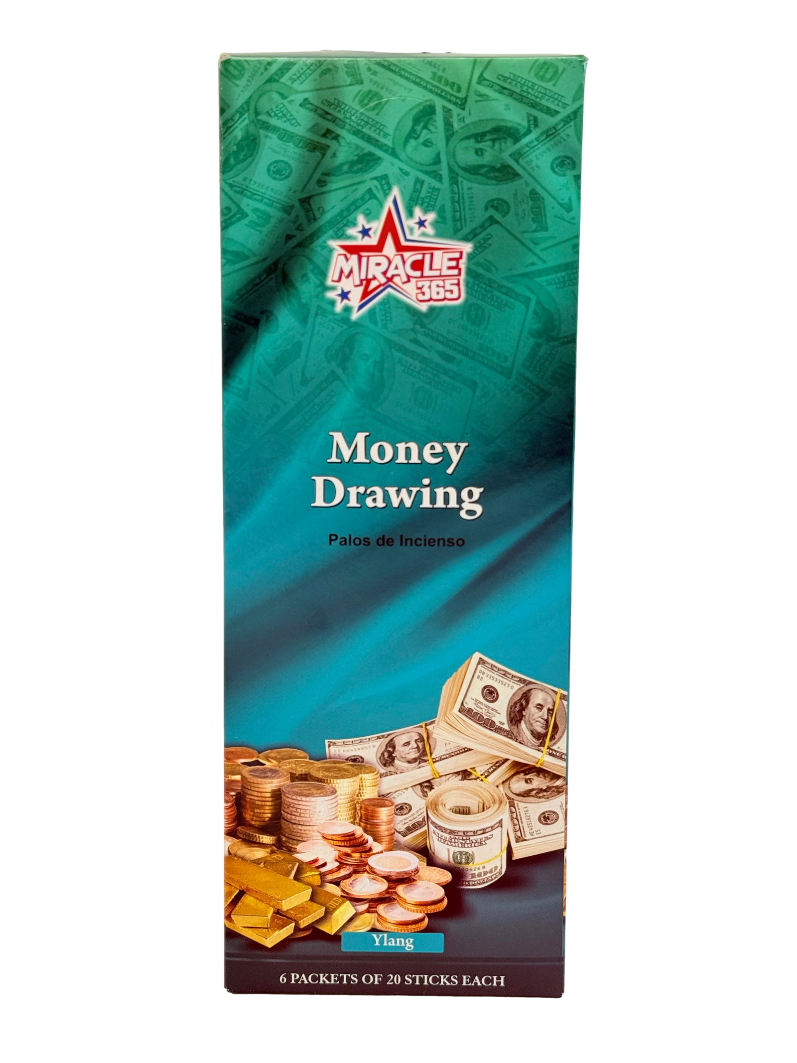 Money Drawing Incense (6 tubes of 20 sticks each) Fragrance: Ylang - view 2