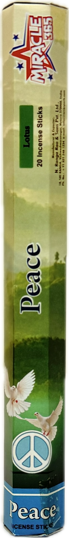 Peace Incense Sticks (6 tubes of 20 sticks each) - view 2