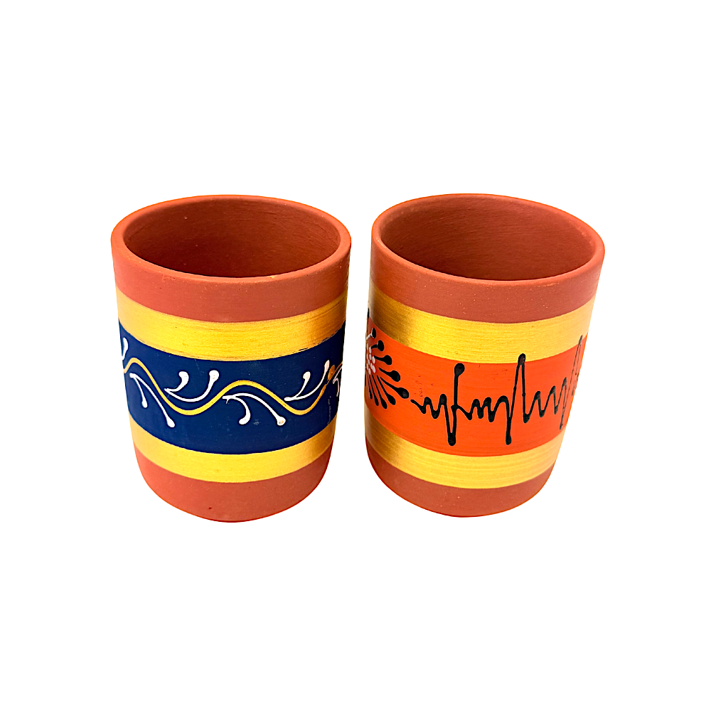 Clay Glass Painted