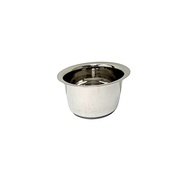 Steel Pot with Lip Heavy Bottom W Lid W: 7.75 Inch H: 4 Inch