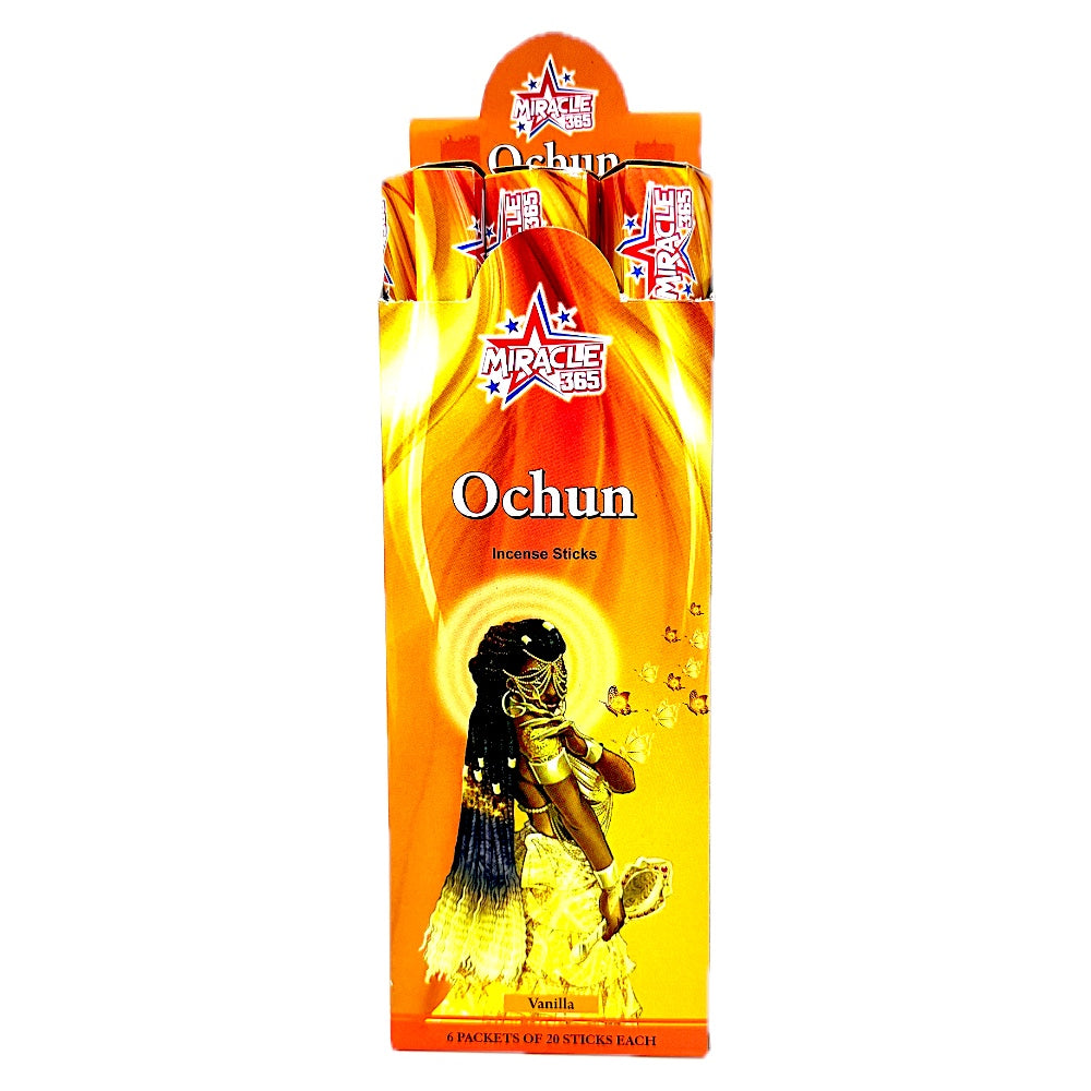 Ochun Incense Sticks (6 tubes of 20 sticks each) Vanilla