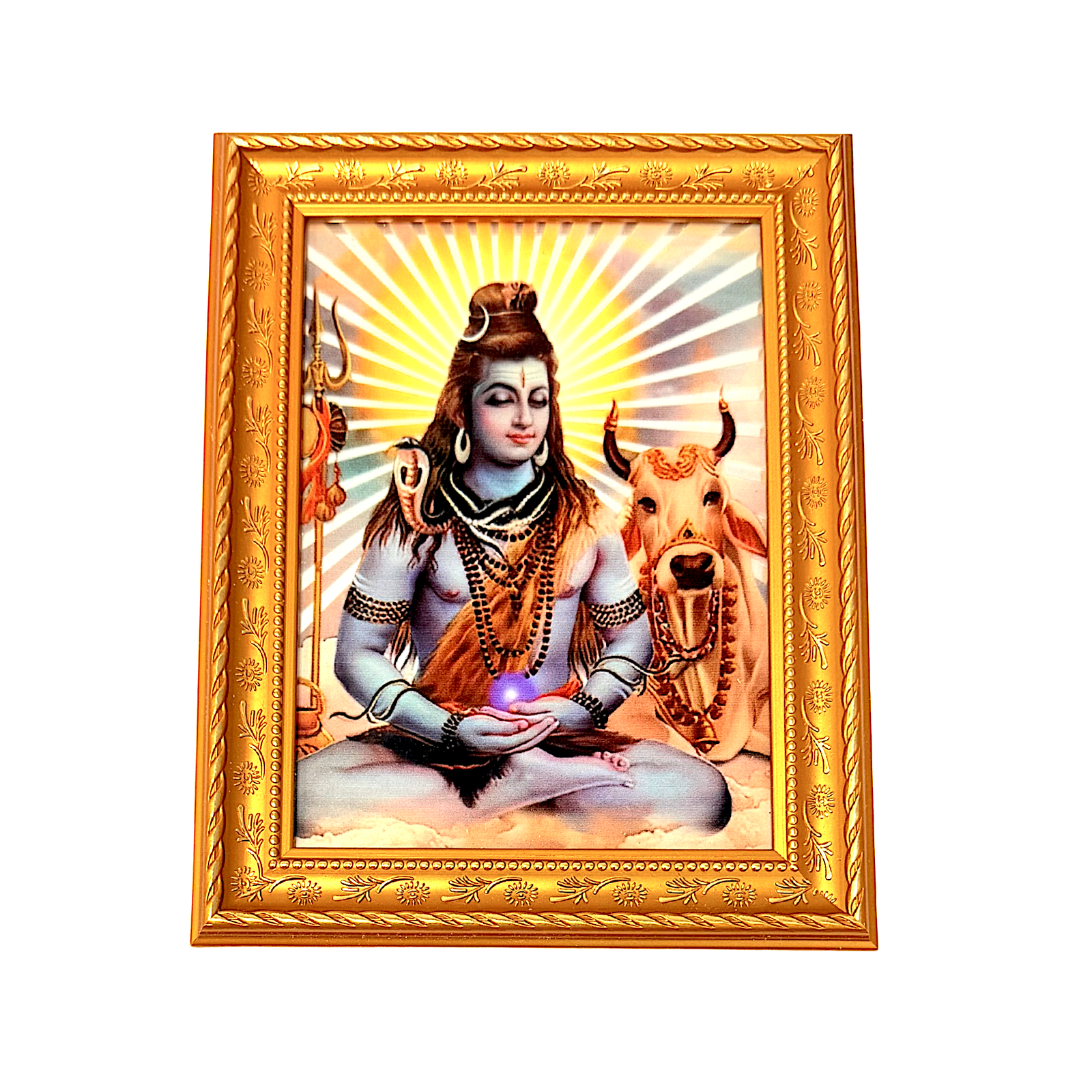 Framed God Photo on Glass 8.5 Inch*7 Inch - view 2