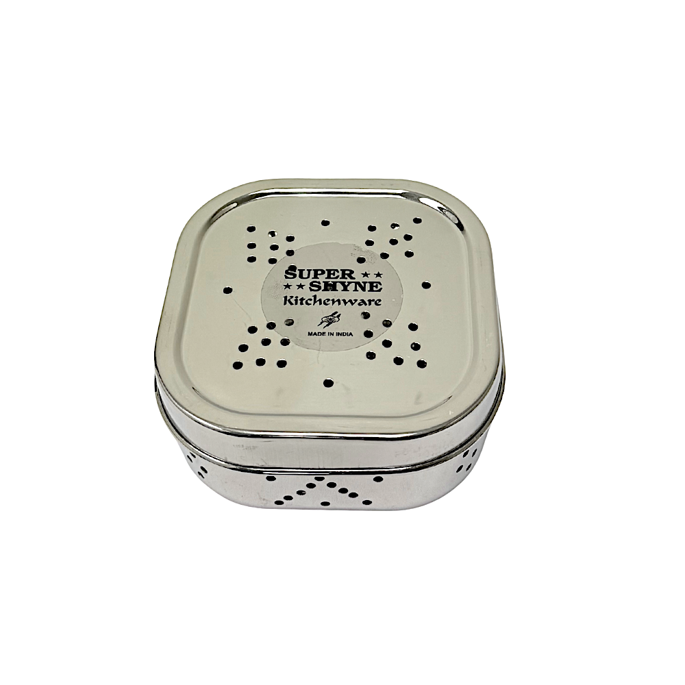 Super Shyne Stainless Steel Fresh Leaf Container Set 5 Inch&