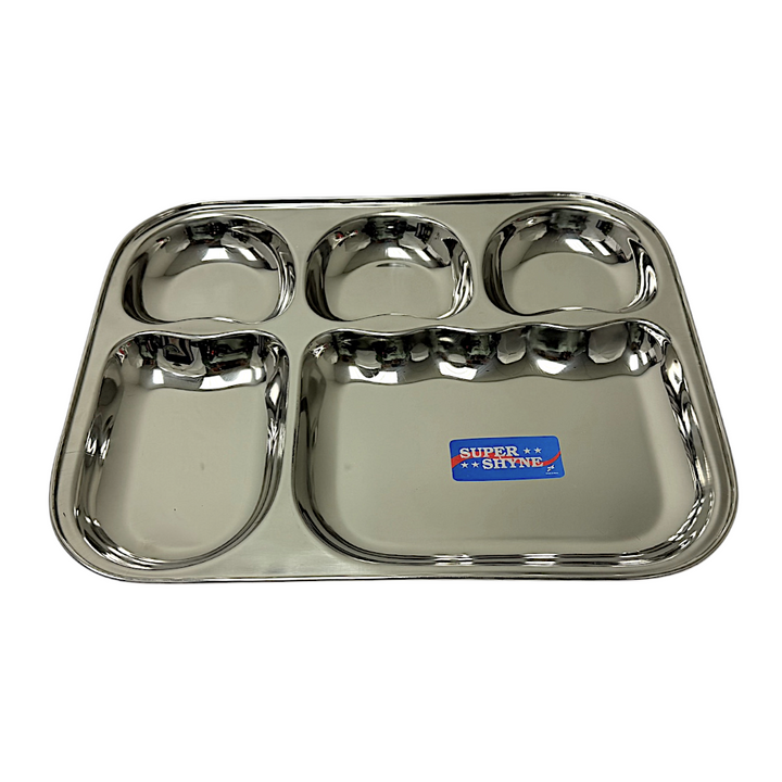 Lunch Tray L: 14 Inch W:12 Inch 5 Sectional