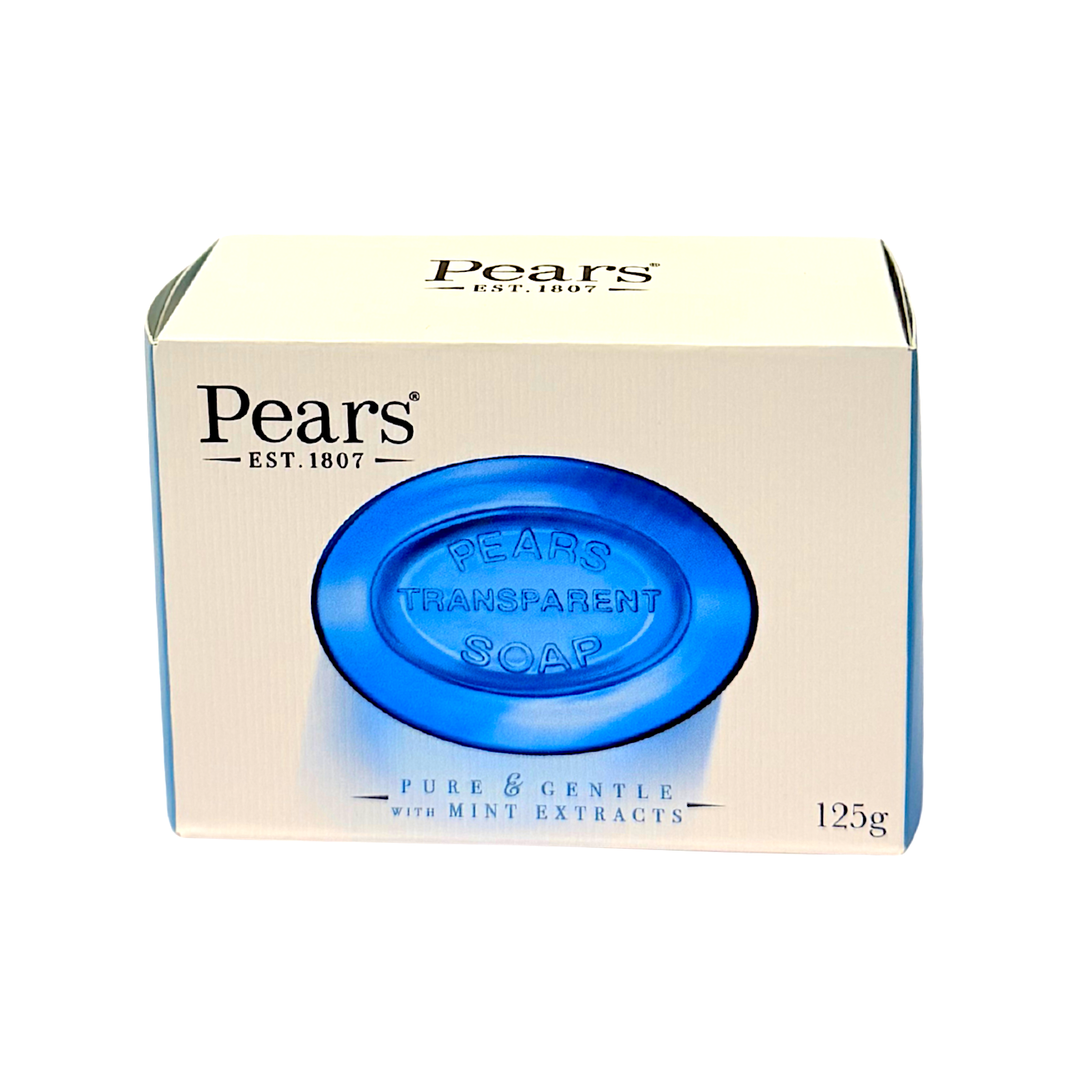 Pears Blue Soap with Mint Extract 4.4 oz 125 g