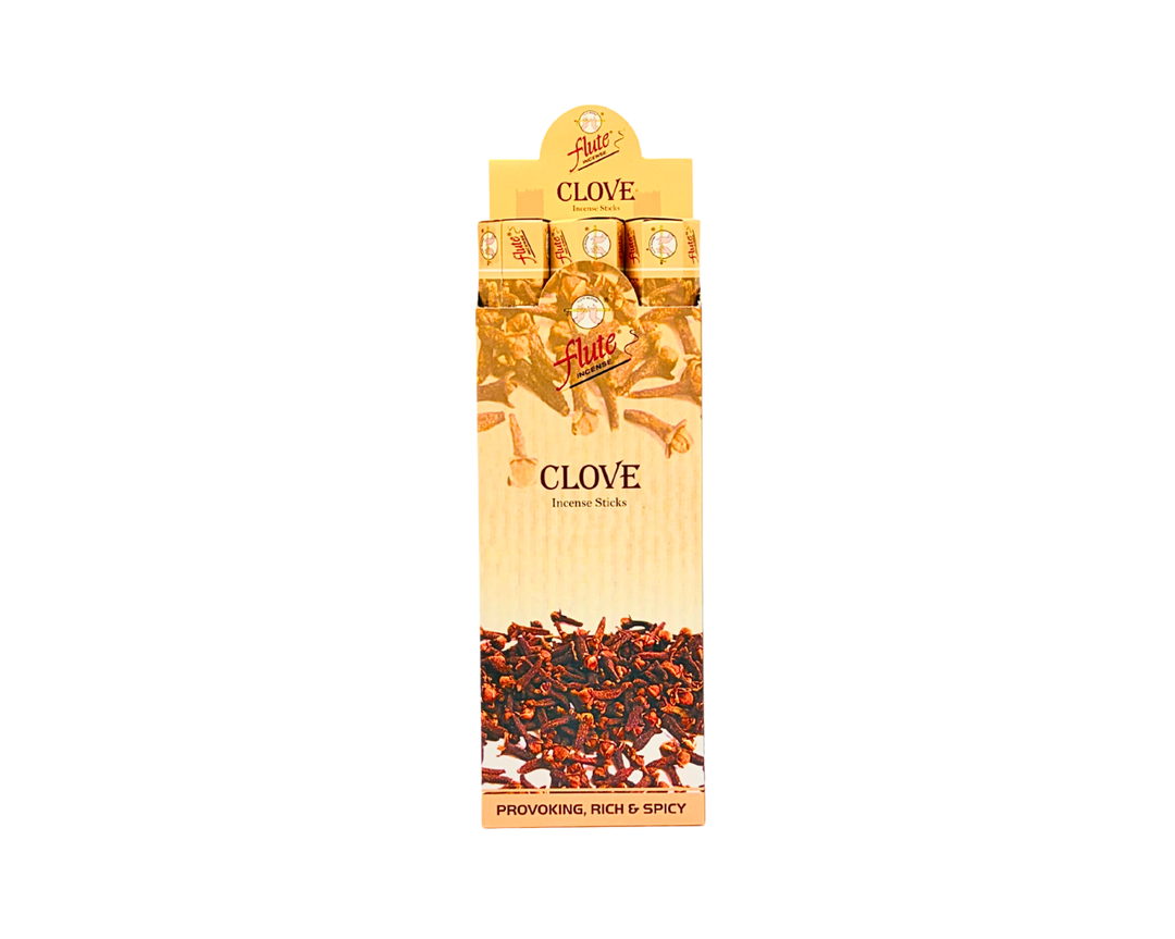 Flute Brand Clove (6 tubes of 20 incense sticks each)