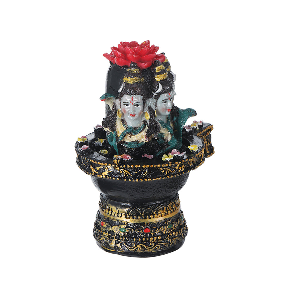 Shivling with 3 Shiva Faces 5 Inch Glossy - view 2