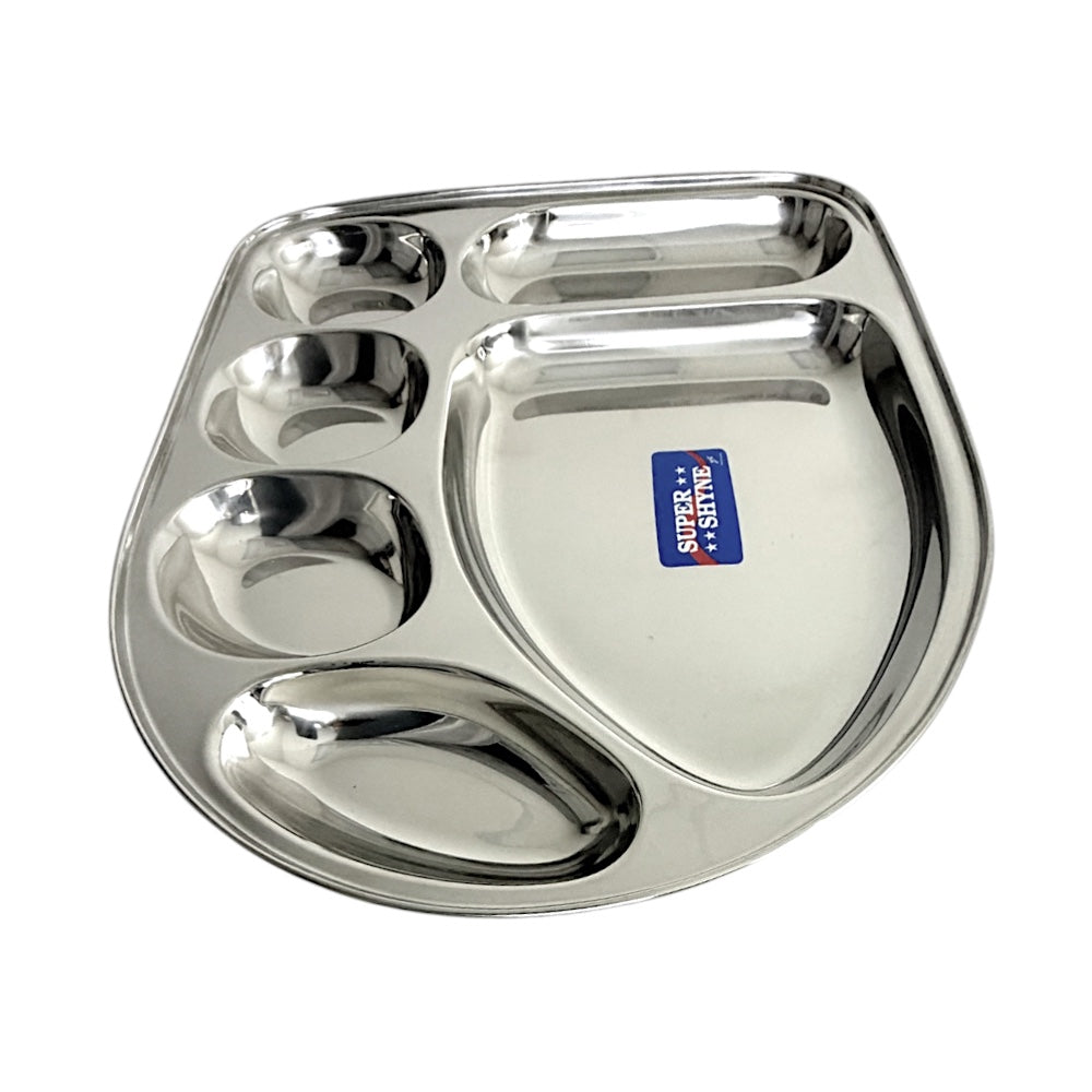 Lunch Tray U Shape 6 Sectional 14.5 Inch