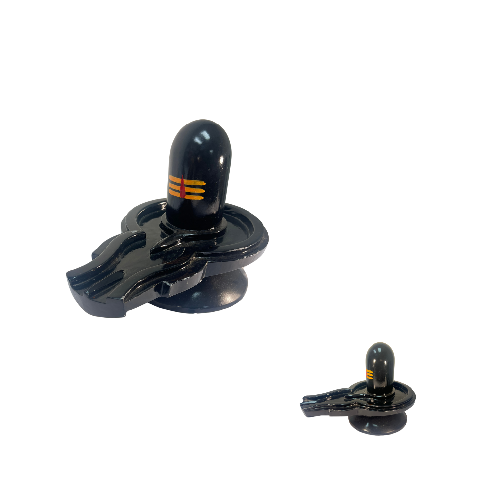 Shivling 24 in (Black marble) - view 2
