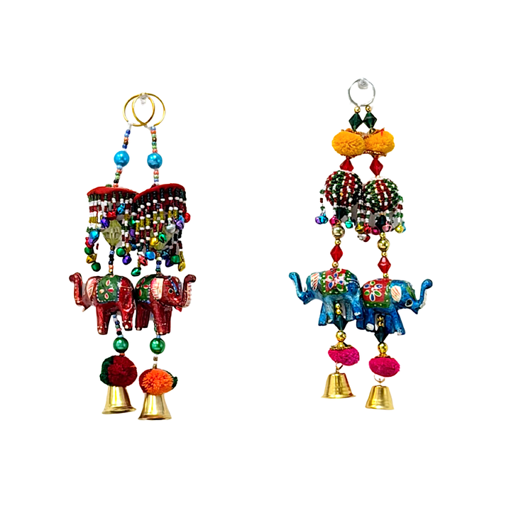 Hanging Peacock/Elephant Hanging (pair) - view 2