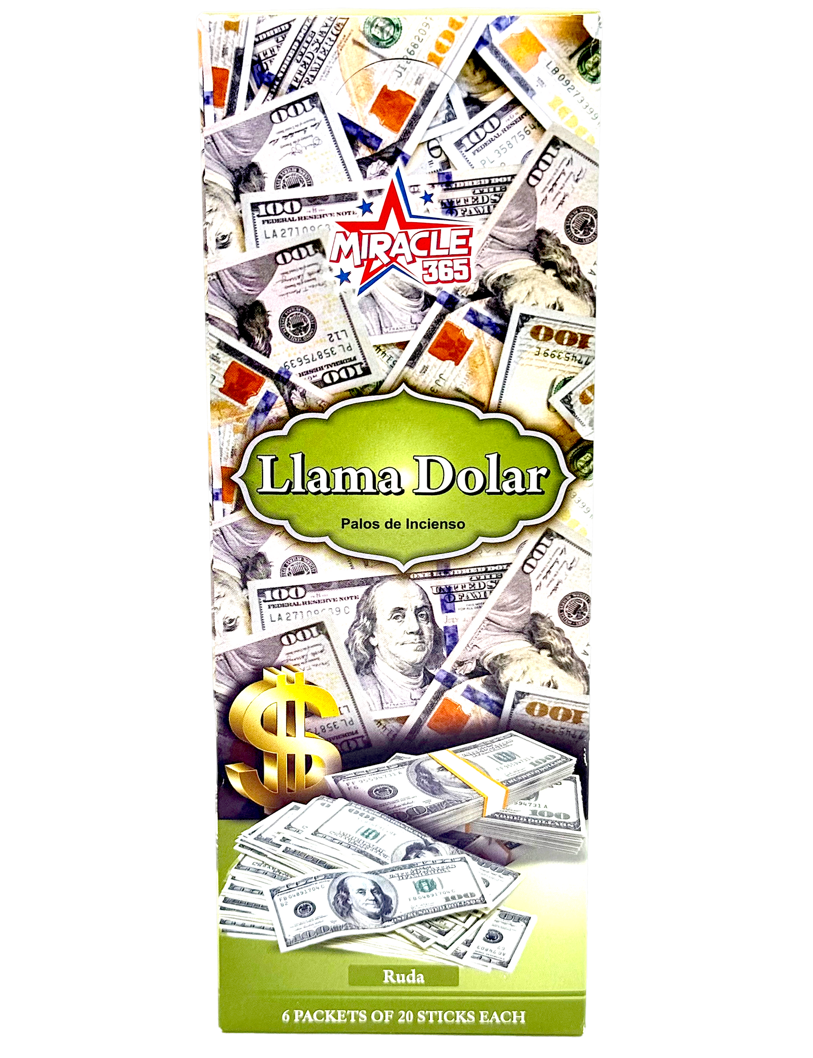Call Dollar Incense Sticks (6 tubes of 20 sticks each) - view 2