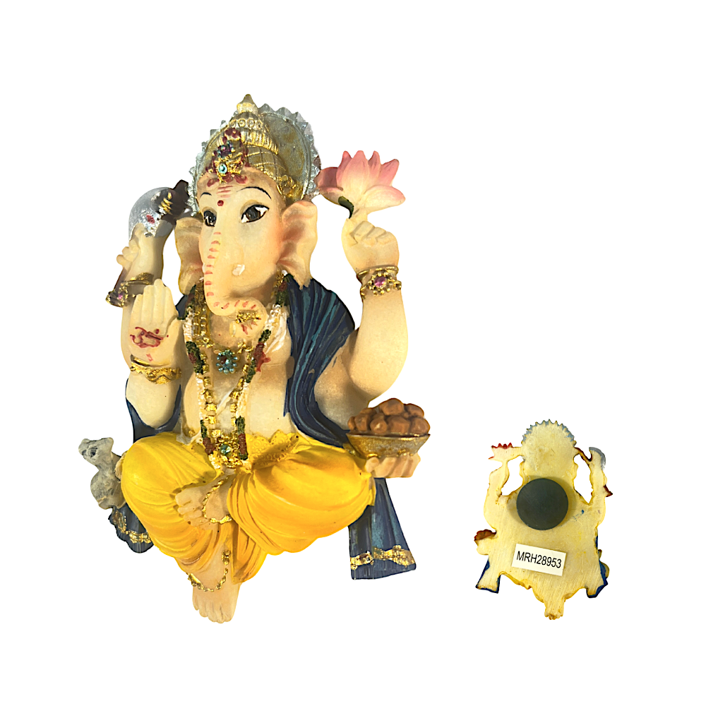 (Style ) Polyresin Ganesh 5 Inch Refrigerator Magnet