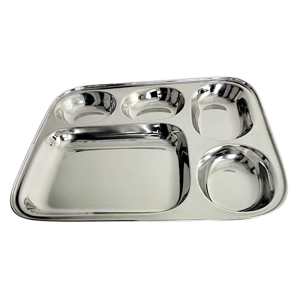 Lunch Tray L:13 Inch W:10.5 Inch 5 Sectional - view 2