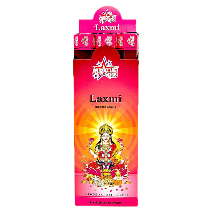 Miracle 365 Laxmi Incense (6 hex tubes*20sticks)