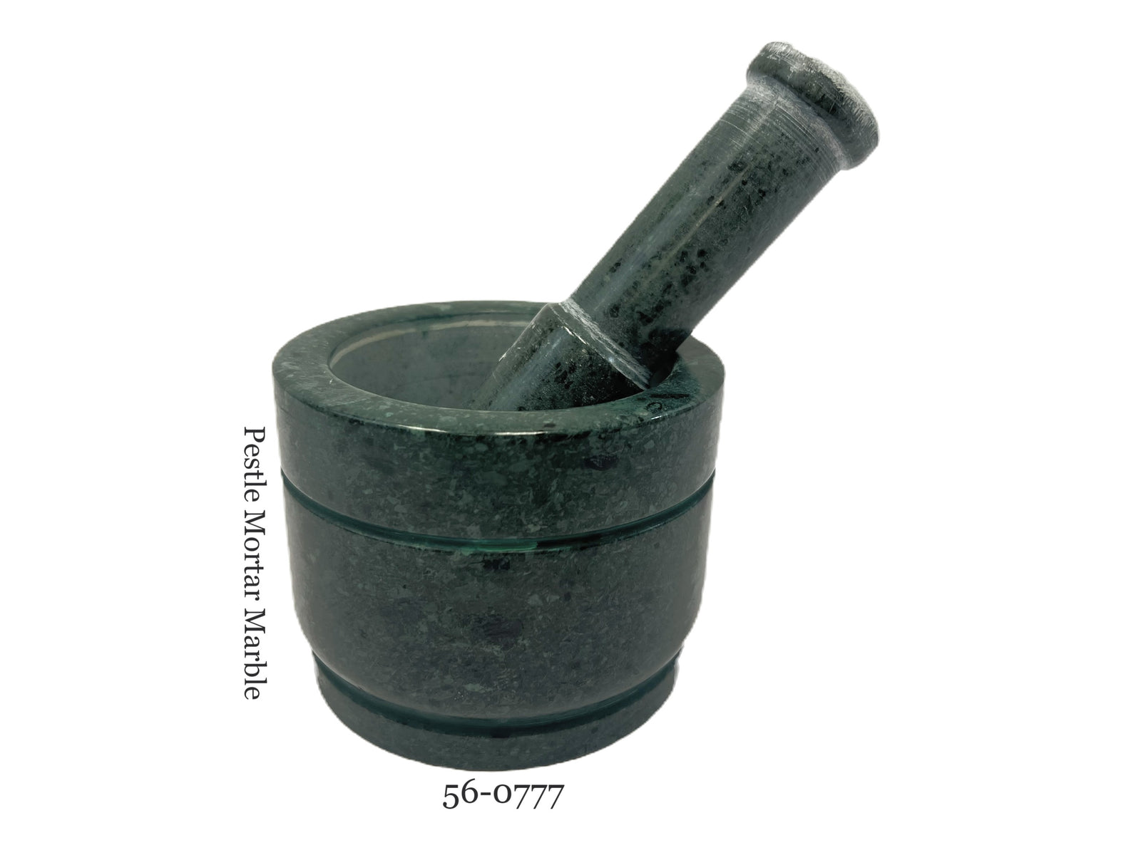 Marble Pestle Mortar Green H 4 Inch W 5 Inch