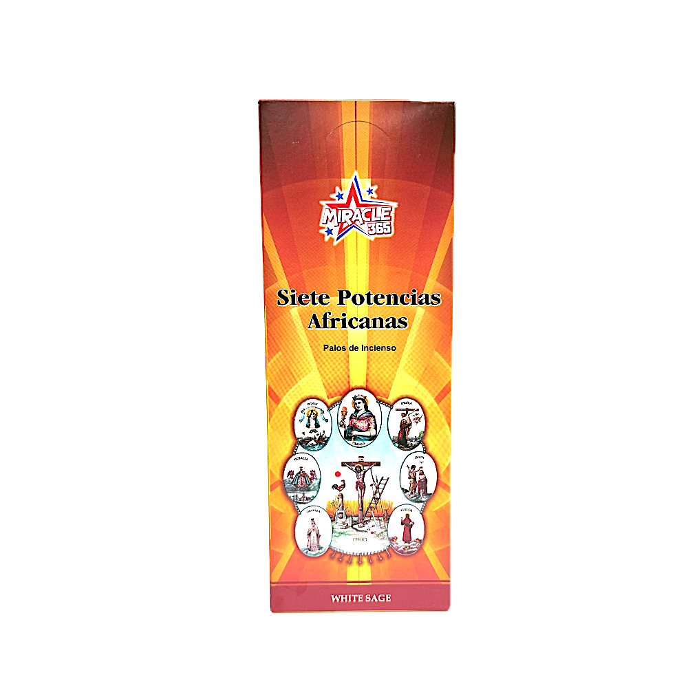 Seven African Powers (6 tubes of 20 incense sticks each) White Sage - view 2