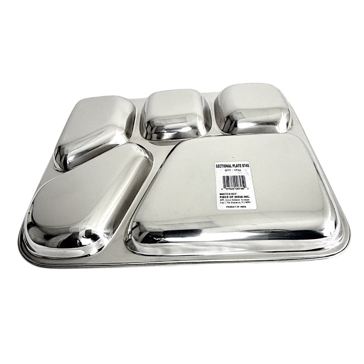 Lunch Tray L:14 Inch W: 12 Inch 5 Sectional - view 2
