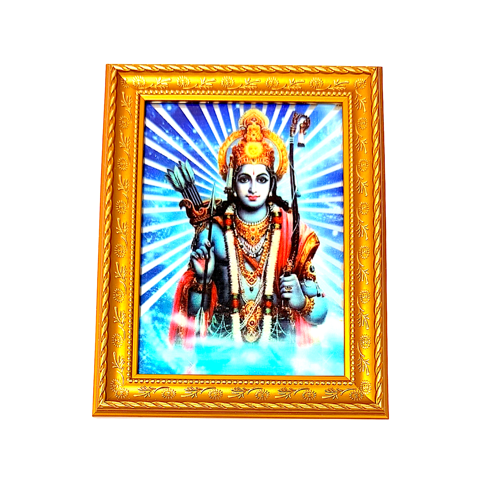 Framed God Photo on Glass 8.5 Inch*7 Inch