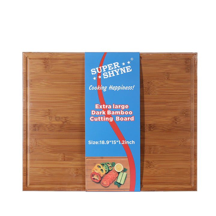 Cutting Board Dark Bamboo 19 Inch *15.5 Inch*1.5 Inch
