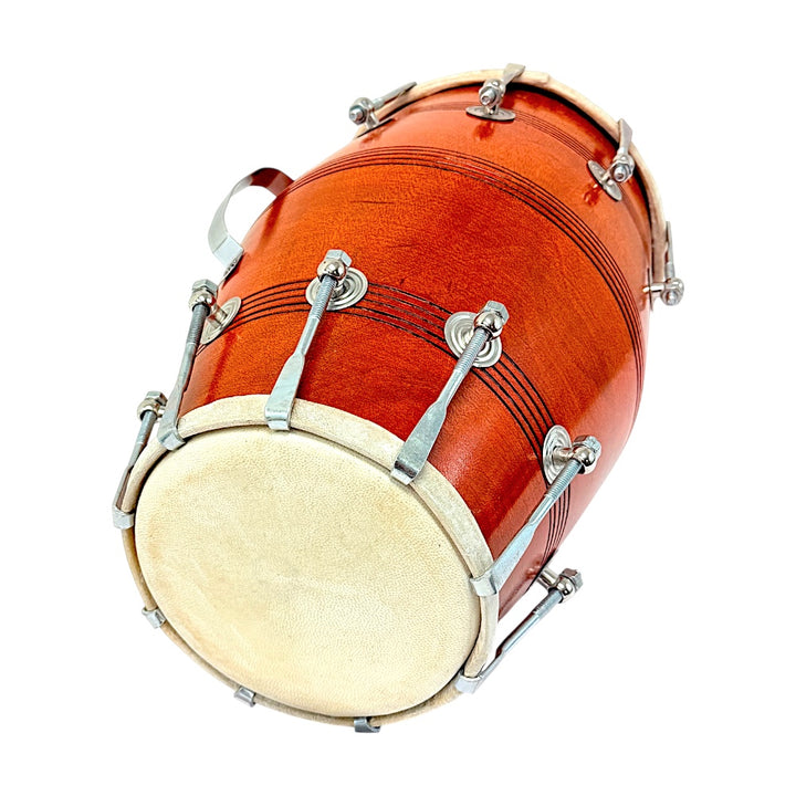 Dholak – Handcrafted Double-Headed Indian Drum with Bolt Tuning
