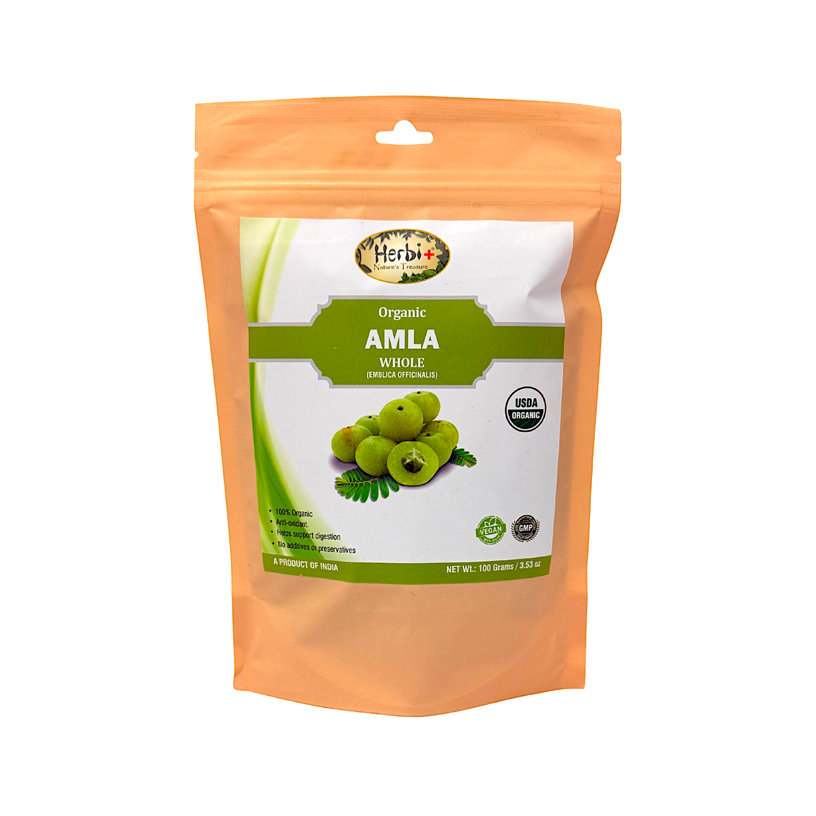 Herbi+ Organic Amla (Emblica officinalis) 3.53 oz