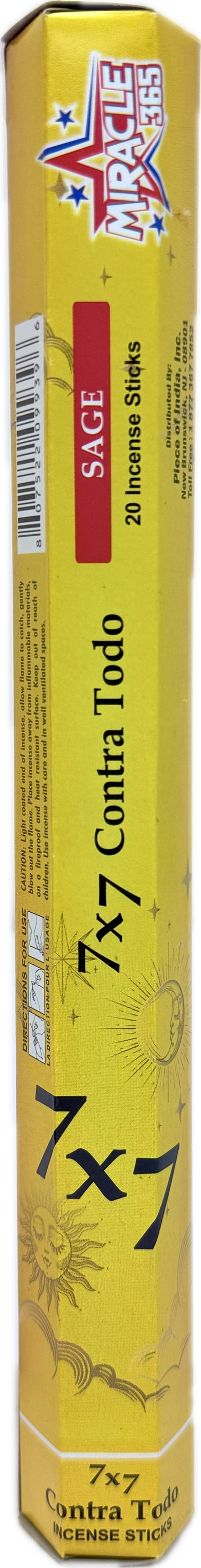 Miracle 365 7*7 Contra Todo (6 tubes of 20 sticks) Frag Sage - view 3