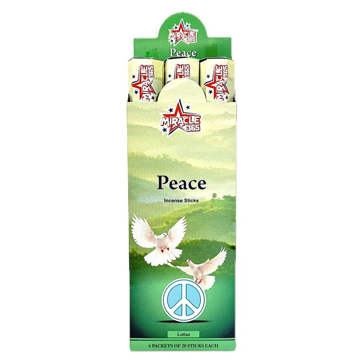 Peace Incense Sticks (6 tubes of 20 sticks each)