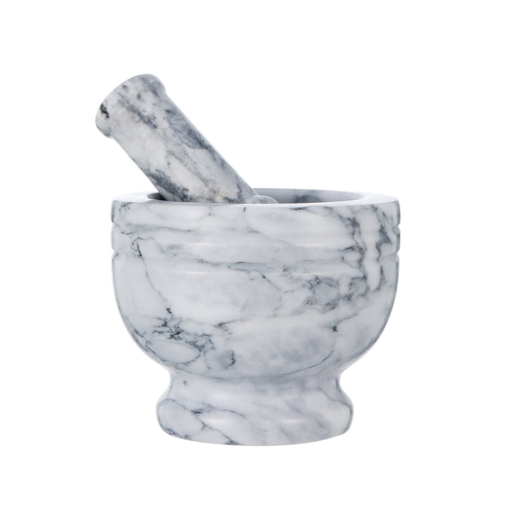 Marble Stone Pestle Mortar Set 6.5 Inch