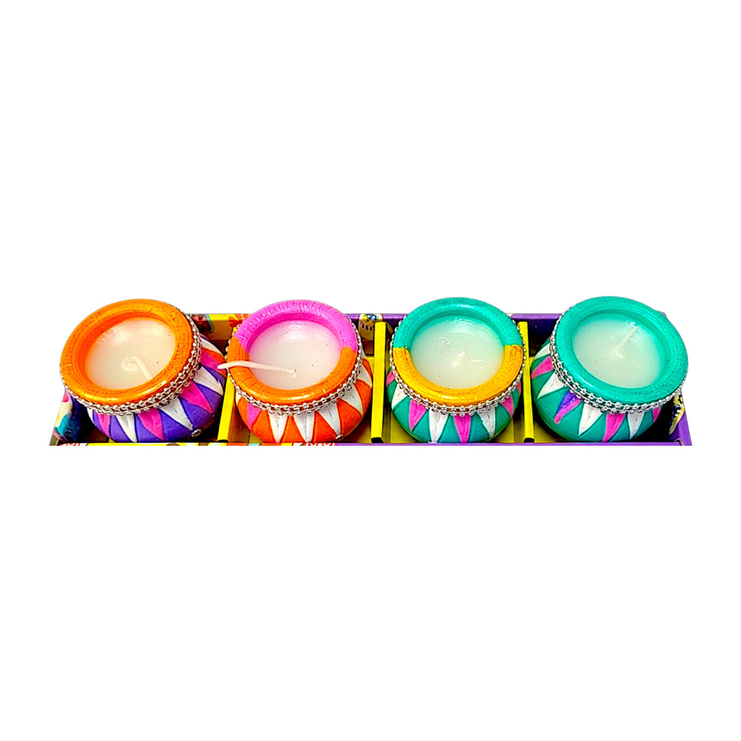 4Pc Toran Matki with wax