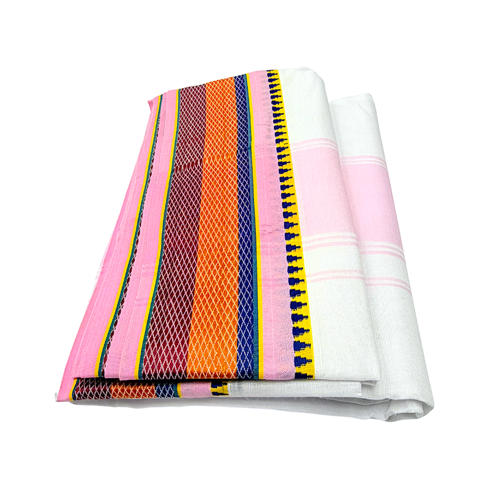 Cotton Dhoti with Border 4.5 Meter (each) - view 4