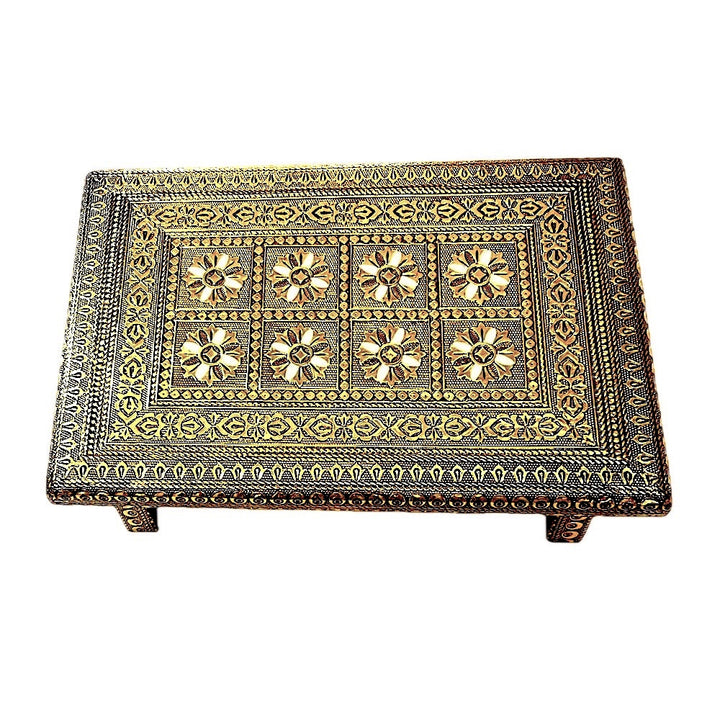 Bajat (pedestal) 8 Inchx12 Inch Golden