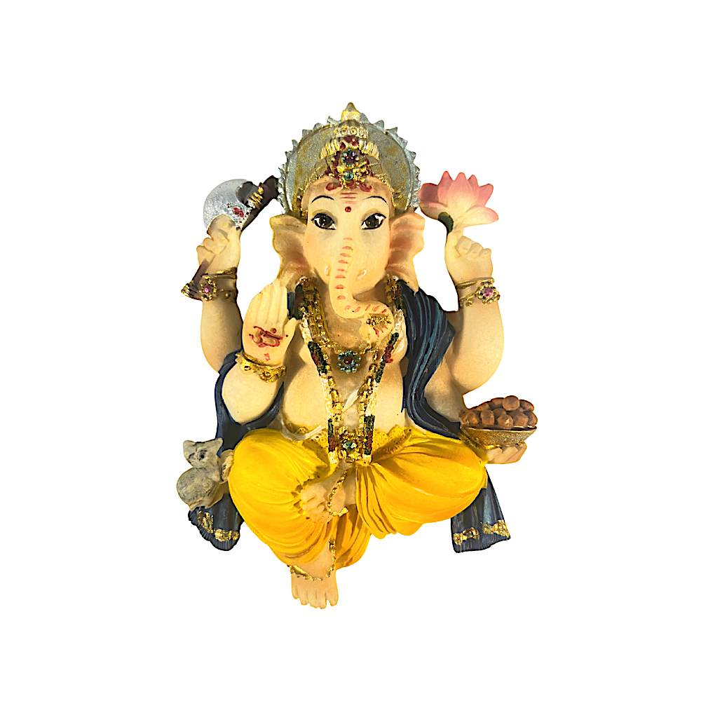 (Style ) Polyresin Ganesh 5 Inch Refrigerator Magnet - view 2